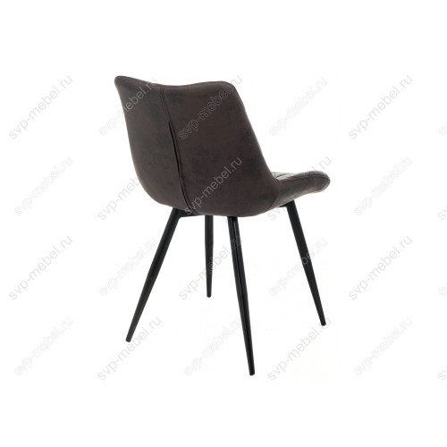 Стул Fox black / dark brown