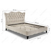 Кровать Madlen 160х200 light beige