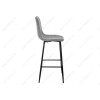 Барный стул Drop black / grey