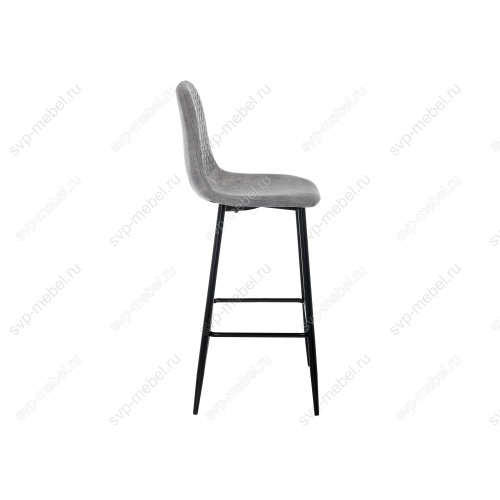 Барный стул Drop black / grey