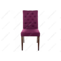 Стул деревянный Amelia dark walnut / fabric purple