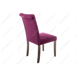 Стул деревянный Amelia dark walnut / fabric purple