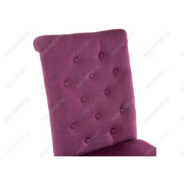 Стул деревянный Amelia dark walnut / fabric purple