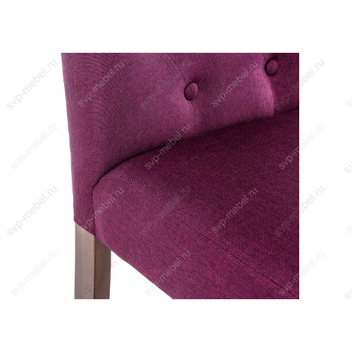 Стул деревянный Amelia dark walnut / fabric purple
