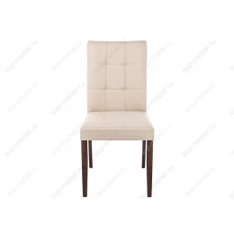 Стул деревянный Madina dark walnut / fabric cream