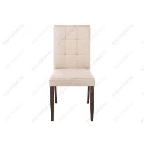 Стул деревянный Madina dark walnut / fabric cream