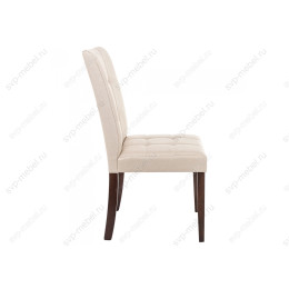Стул деревянный Madina dark walnut / fabric cream