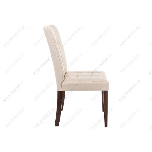 Стул деревянный Madina dark walnut / fabric cream