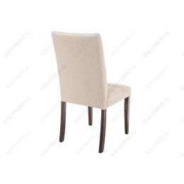 Стул деревянный Madina dark walnut / fabric cream