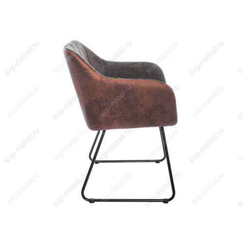 Стул Stef grey / dark red