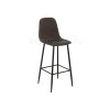 Барный стул Drop black / dark brown