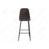 Барный стул Drop black / dark brown