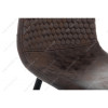 Барный стул Drop black / dark brown
