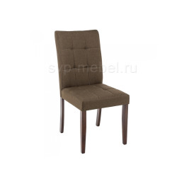 Стул деревянный Madina dark walnut / fabric brown