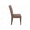 Стул деревянный Madina dark walnut / fabric brown