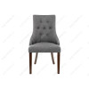 Стул деревянный Elegance dark walnut / fabric grey