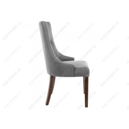 Стул деревянный Elegance dark walnut / fabric grey