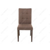 Стул деревянный Madina dark walnut / fabric brown