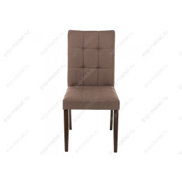 Стул деревянный Madina dark walnut / fabric brown