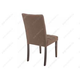 Стул деревянный Madina dark walnut / fabric brown
