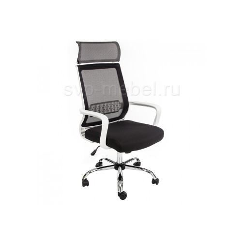 Компьютерное кресло Lion черно-белое