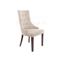 Стул деревянный Elegance dark walnut / fabric cream