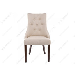 Стул деревянный Elegance dark walnut / fabric cream