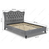 Кровать Madlen 160х200 grey