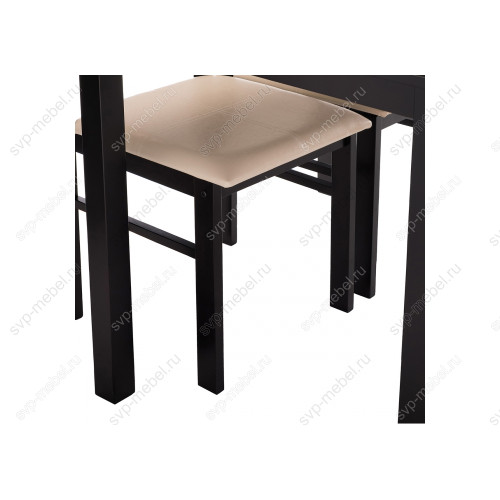 Обеденная группа Bahamas (стол и 4 стула) cappuccino / cream