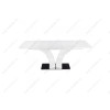 Стол стеклянный Horns 160 super white