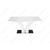 Стол стеклянный Horns 160 super white