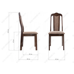 Стул деревянный Aron Soft dirty oak / beige