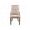 Стул деревянный Elegance dark walnut / fabric beige