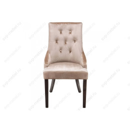 Стул деревянный Elegance dark walnut / fabric beige