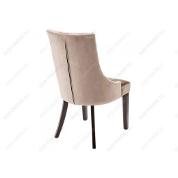 Стул деревянный Elegance dark walnut / fabric beige