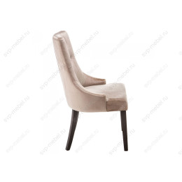 Стул деревянный Elegance dark walnut / fabric beige