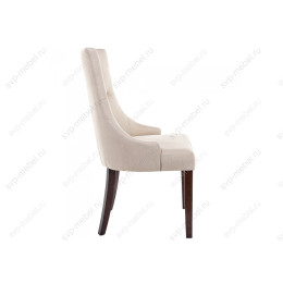 Стул деревянный Elegance dark walnut / fabric cream