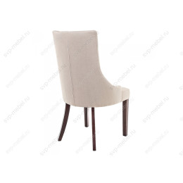Стул деревянный Elegance dark walnut / fabric cream