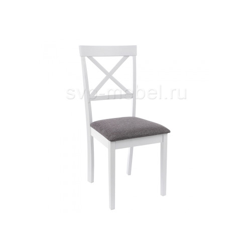 Стул деревянный Стул Shem white / light grey