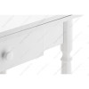 Стол деревянный Брентон с ящиком белый глянец