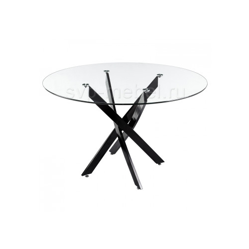 Стол стеклянный Komo 90 black