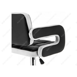 Барный стул Bent черный / белый