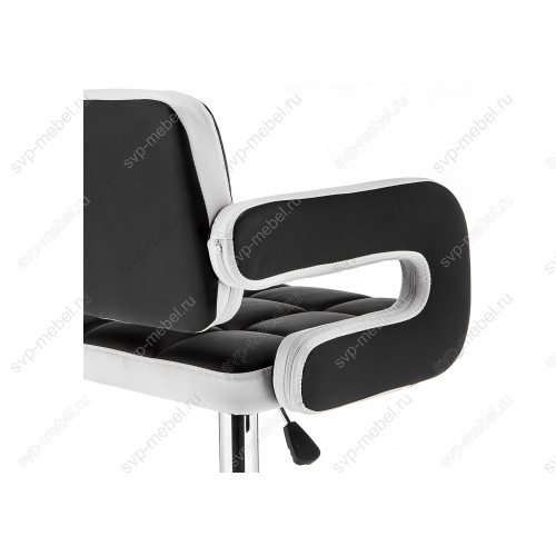 Барный стул Bent черный / белый