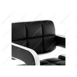 Барный стул Bent черный / белый