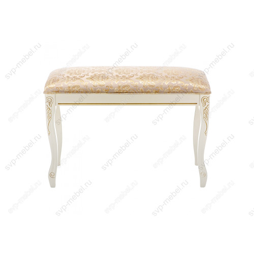 Стул деревянный Валентино патина золото / бежевый