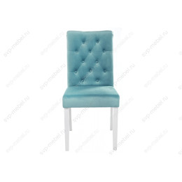 Стул деревянный Amelia white / fabric tiffany