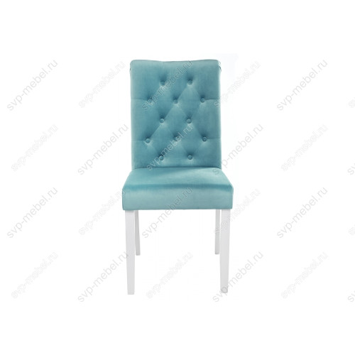 Стул деревянный Amelia white / fabric tiffany