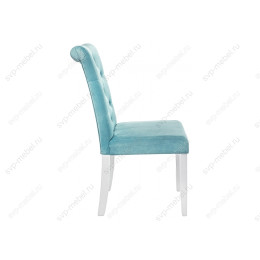 Стул деревянный Amelia white / fabric tiffany
