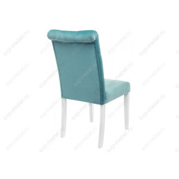 Стул деревянный Amelia white / fabric tiffany