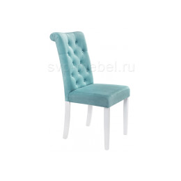Стул деревянный Amelia white / fabric tiffany